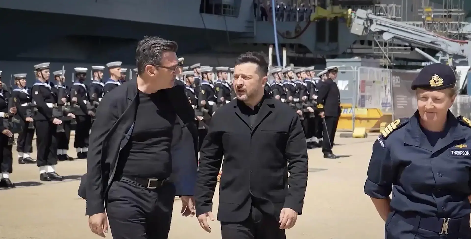 Royal Navy carrier hosts first meeting between Prime Minister Andy Burnham and Ukrainian President