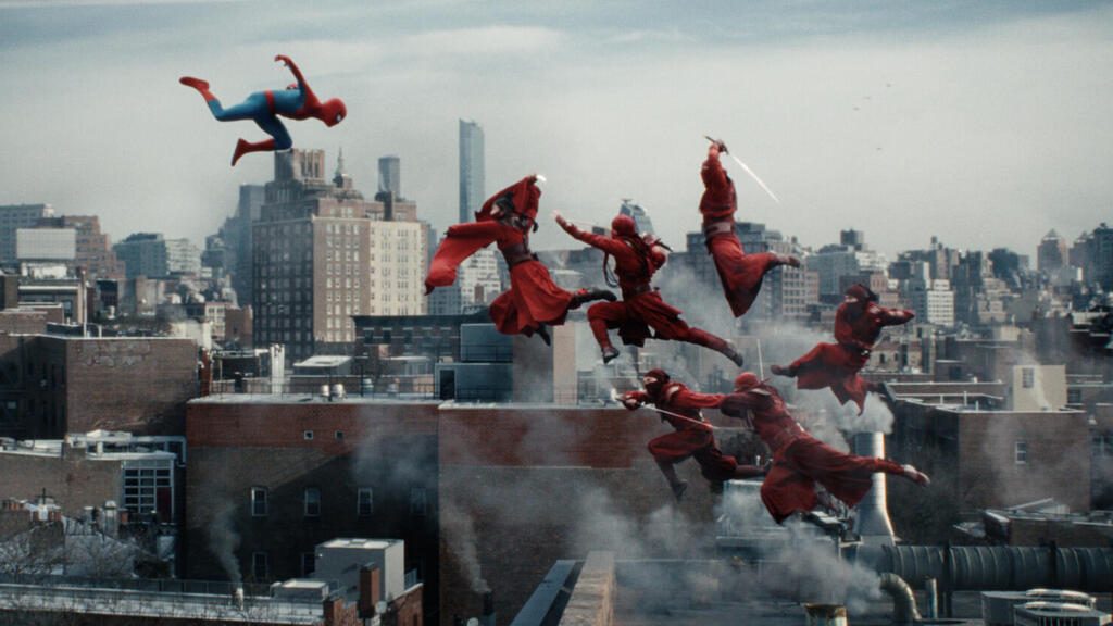 ‘We laughed nonstop. Luckily, I was wearing the mask most of the time.’ From Spider-Man: Brand New Day (Photo: Courtesy of Forum Film) מתוך "ספיידרמן: יום חדש"
