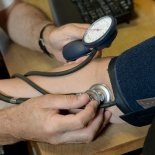 File photo dated 10/09/2014 of a doctor checking a patient's blood pressure in their practice room at the Temple Fortune Health Centre GP Practice near Golders Green, London. Treating depression through talking therapy could help cut the risk of heart disease, a new study suggests. Issue date: Wednesday April 19, 2023. PA Photo. There are a number of different talking therapies, including guided self-help, where a therapist coaches patients through a self-help course, and counselling for depression. Cognitive behavioural therapy (CBT) - based on the idea that thoughts, feelings, what we do and how our bodies feel physically are all connected - is another example, the NHS said. See PA story SCIENCE Talking. Photo credit should read: Anthony Devlin/PA Wire