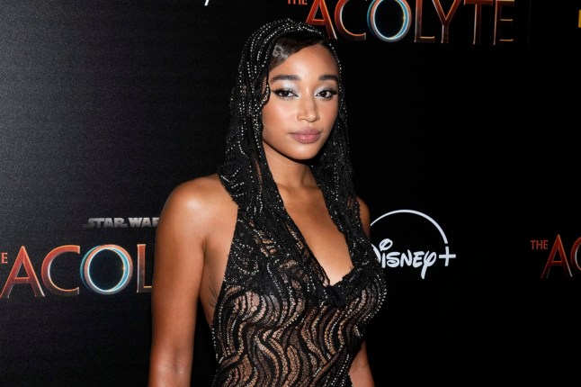 Amandla Stenberg attends a screening of 