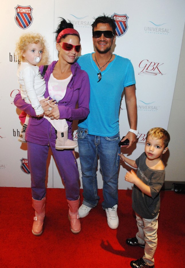 LOS ANGELES, CA - FEBRUARY 21: Television Personalities Katie Price, Peter Andre, Junior and Princess attend GBK's Oscar Lounge At SLS Hotel Day 2 on February 21, 2009 in Los Angeles, California. (Photo by Amy Graves/WireImage)