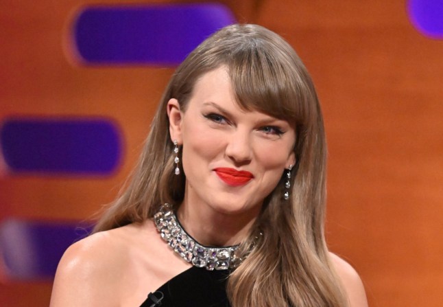 Taylor Swift during filming for the Graham Norton Show, at BBC Studioworks 6 Television Centre, Wood Lane, London in October.