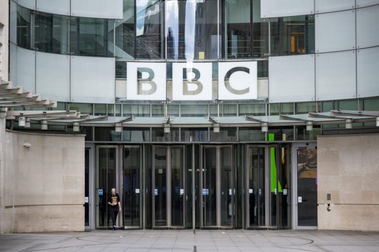 BBC Broadcasting House at Portland Place on 5th April 2026 in London, United Kingdom. The main building was refurbished, with radio stations BBC Radio 3, BBC Radio 4, and the BBC World Service transferred to refurbished studios within the building. The extension links the old building and includes a new combined newsroom for BBC News, with studios for the BBC News channel, BBC World News and other news programming. (photo by Mike Kemp/In Pictures via Getty Images)