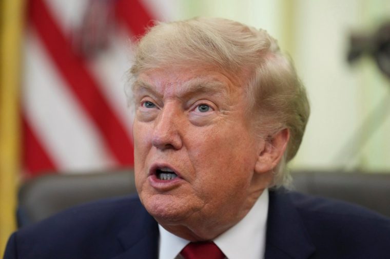 President Donald Trump speaks before signing a presidential memo to the EPA on pollution control in vehicles, in the Oval Office of the White House, Monday, June 29, 2026, in Washington. (AP Photo/Jacquelyn Martin)