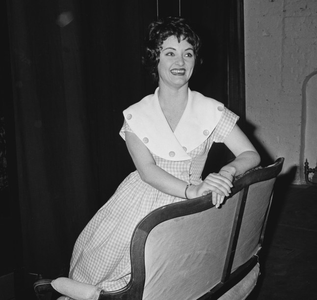 British actress and singer Anna Dawson pictured on August 5th, 1961. (Photo by Evening Standard/Hulton Archive/Getty Images)