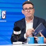 Andy Burnham, holding a copy of the UK Defence Investment Plan during an appearance on the Tonight with Andrew Marr show on LBC radio, from the Global studios at Millbank, central London. Picture date: Thursday July 2, 2026. PA Photo. Photo credit should read: Stefan Rousseau/PA Wire