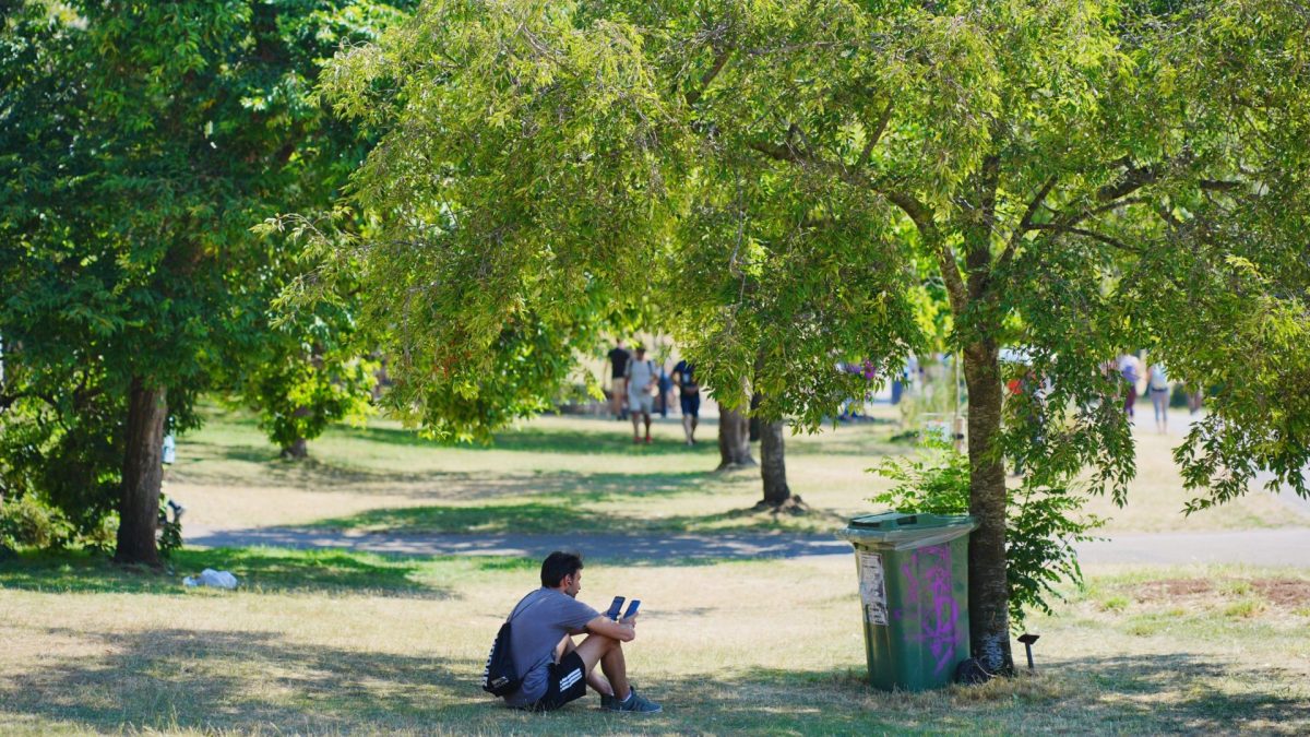 A person sits in the shade in Castle Park, Bristol. The heatwave across the UK looks set to continue as 2026 became the first year to record temperatures of 35C on six separate days, and emergency services warn of 