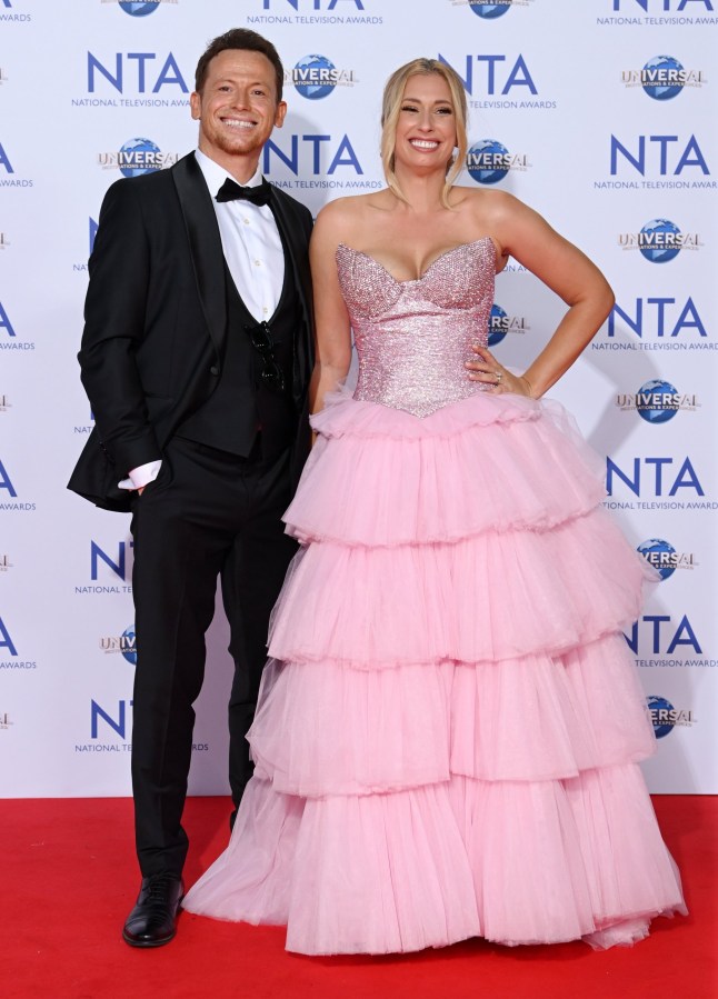 Mandatory Credit: Photo by David Fisher/Shutterstock for NTA (14076301gk) Joe Swash and Stacey Solomon 28th National Television Awards, Arrivals, The O2, London, UK - 05 Sep 2023