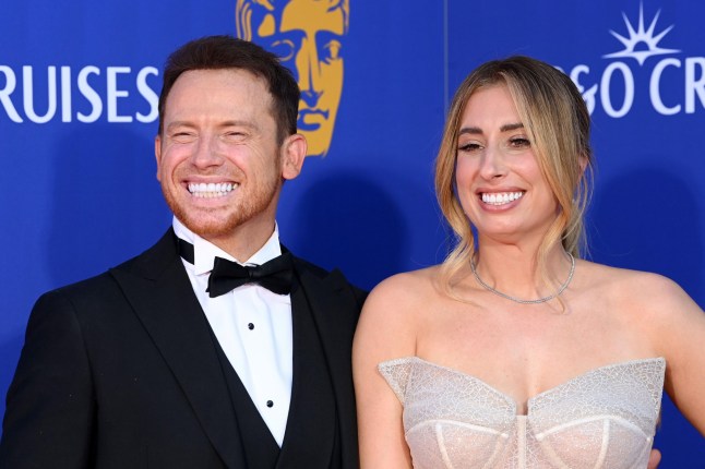 Joe Swash and Stacey Solomon attend the BAFTA Television Awards in 2025