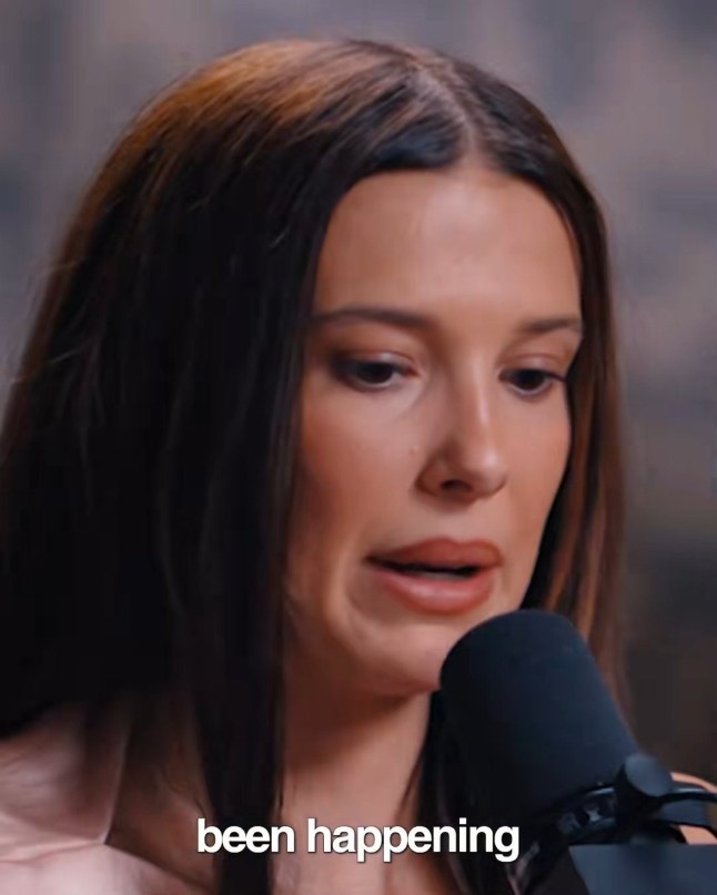 Millie Bobby Brown speaks on Jay Shetty podcast - GRABS FROM TIKTOK - (Picture: Jay Shetty/TikTok)