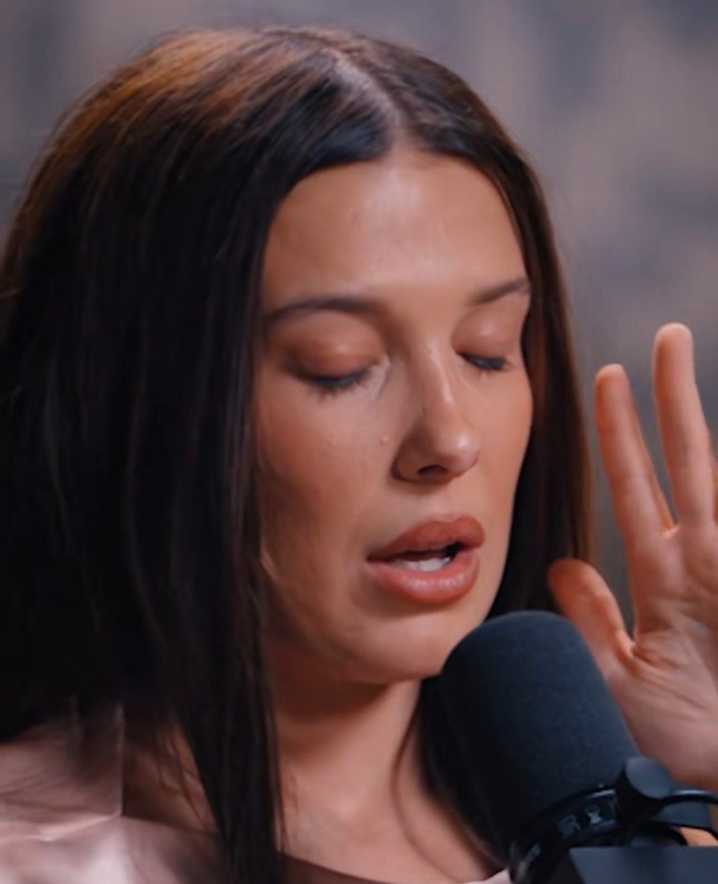 Millie Bobby Brown speaks on Jay Shetty podcast - GRABS FROM TIKTOK - (Picture: Jay Shetty/TikTok)