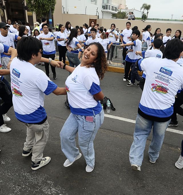 LIMA, PERU - JULY 4: Hundreds of couples gathered for the world??s largest salsa dance class on July 4, 2026, in Lima, Peru. More than 2,000 couples joined a massive salsa class in Lima, setting the Guinness World Records title for the world's largest salsa dance class. Organized by the Municipalidad del Callao, the event brought together dancers of all ages in a lively celebration of music, rhythm, and community. The record highlighted Peru's strong salsa tradition and its role as a key reference for the genre, while also reflecting the cultural energy and public enthusiasm that keep salsa central to life in the country. (Photo by Klebher Vasquez/Anadolu via Getty Images)