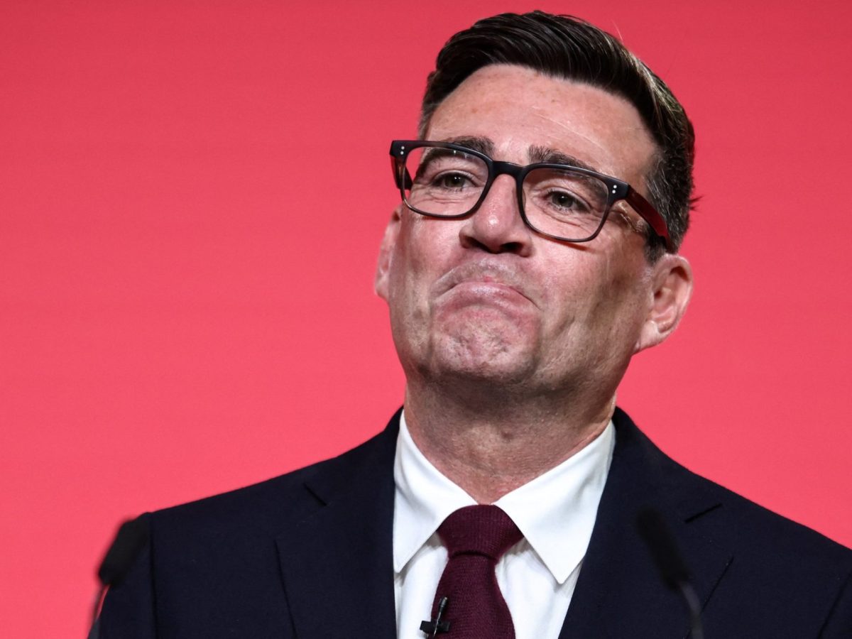 Andy Burnham speaks after being confirmed as the Labour Party's new leader and the country's next prime minister, during 'Labour's Special Conference' in central London on July 17, 2026. (Photo by Henry NICHOLLS / POOL / AFP via Getty Images)