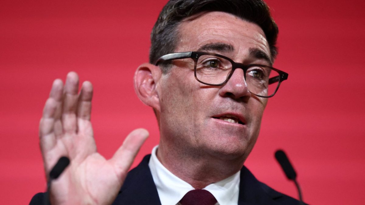 Andy Burnham speaks after being confirmed as the Labour Party's new leader and the country's next prime minister, during 'Labour's Special Conference' in central London on July 17, 2026. (Photo by Henry Nicholls / POOL / AFP via Getty Images)