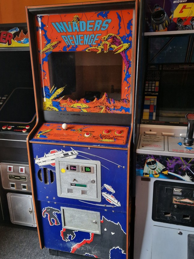 Invaders Revenge arcade cabinet