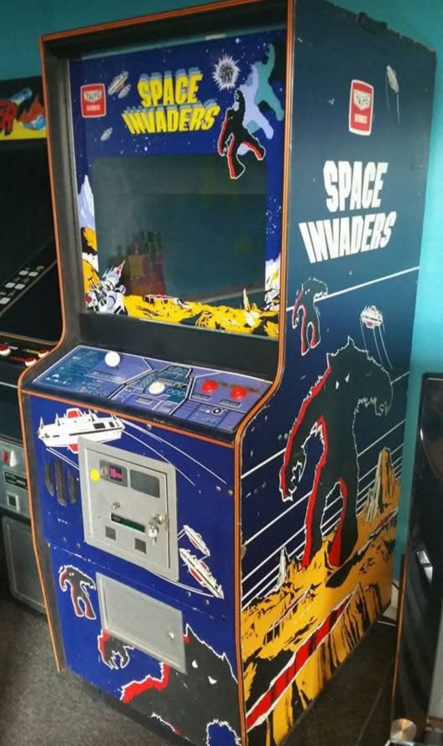 Space Invaders arcade cabinet