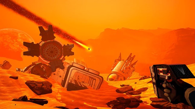 The Planet Crafter screenshot of an alien planet