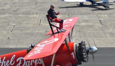 Emmerdale cast take to the skies in plane stunt and our hearts are in our mouths | Soaps