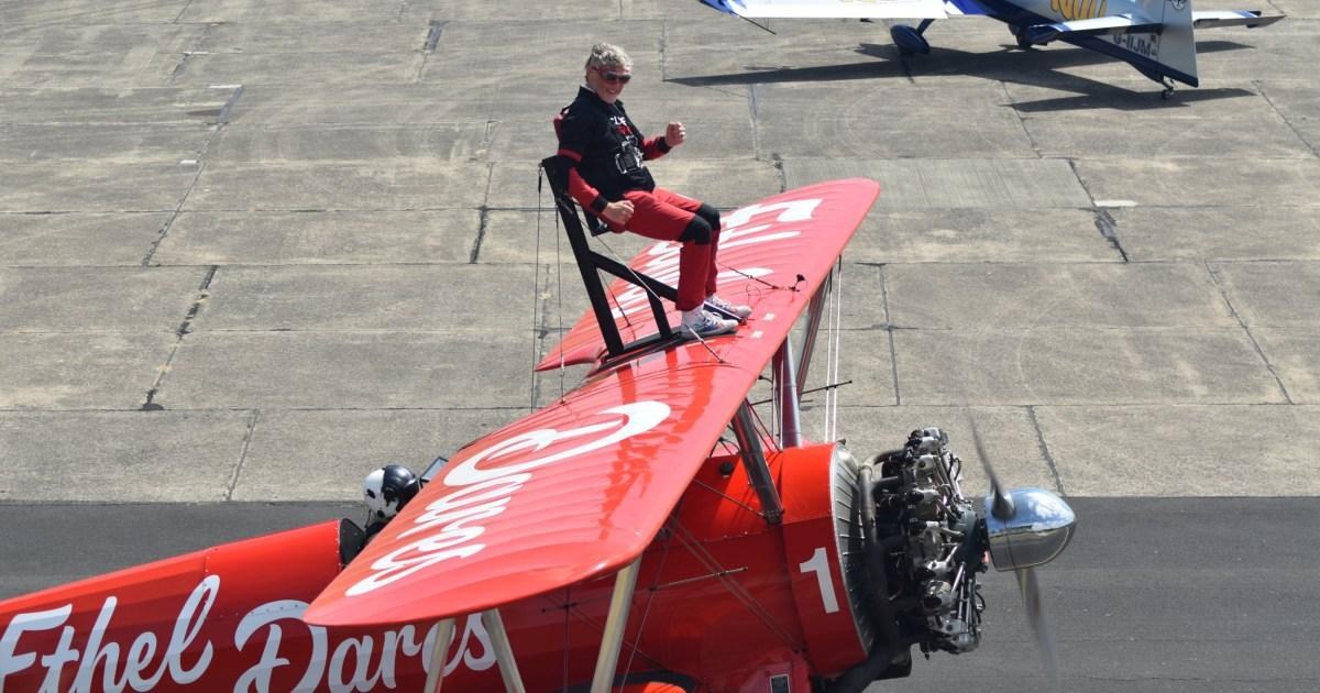 Emmerdale cast take to the skies in plane stunt and our hearts are in our mouths | Soaps