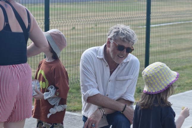 Emmerdale cast take to the skies in plane stunt and our hearts are in our mouths