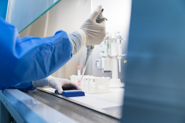 Research and development concepts in science laboratories.