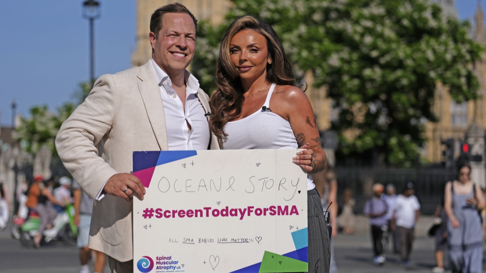 Jesy Nelson says national rollout of baby SMA screening is a 'victory'