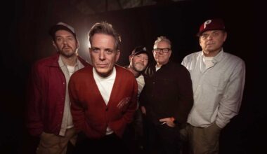 Studio portrait of the band 'A'