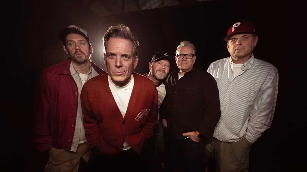 Studio portrait of the band 'A'