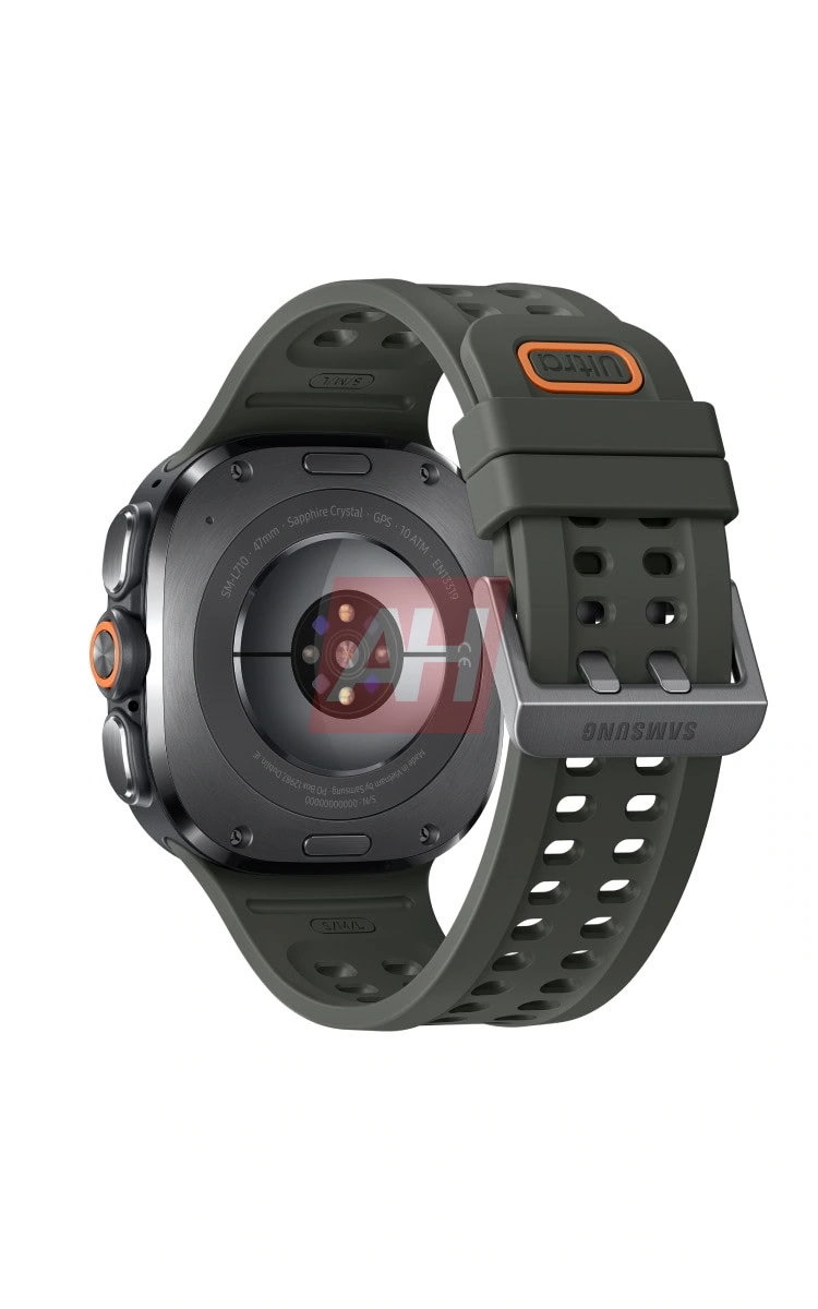 samsung galaxy watch ultra 2 render showing its design from the back