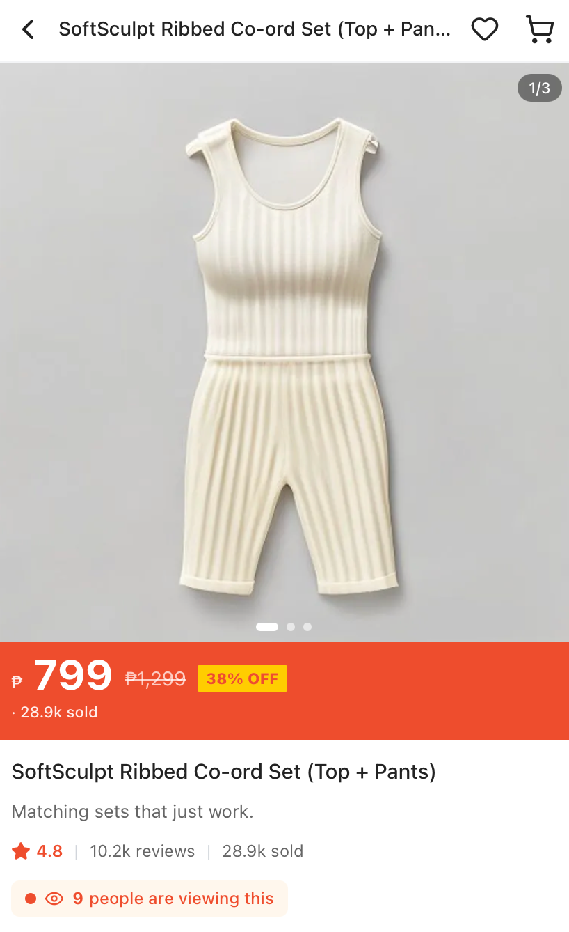Uncanny threads: This co-ord set didn’t exactly pique my interest