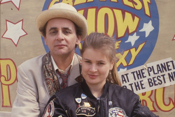 Sylvester McCoy as the Seventh Doctor and Sophie Aldred as Ace in Doctor Who Sylvester McCoy as the Seventh Doctor and Sophie Aldred as Ace in Doctor Who