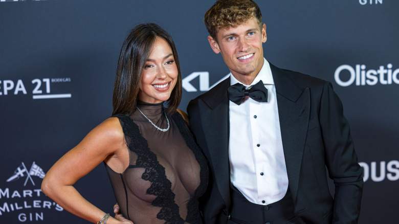 Paddy Noarbe and Marcos Llorente attend Harper's Bazaar Women Of The Year Awards 2024 on October 28, 2024