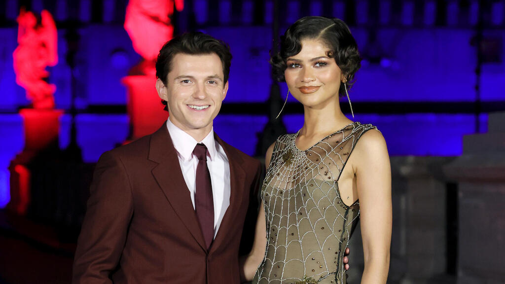 Tom Holland and Zendaya (Photo: Vittorio Zunino Celotto/Getty Images) טום הולנד וזנדאיה בפרימיירה של "ספיידרמן: יום חדש"