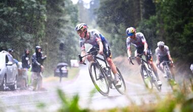 'I suffered quite a bit from the rain' - tenacious Remco Evenepoel retains podium spot at Tour de France despite struggling on stage 14 final ascent