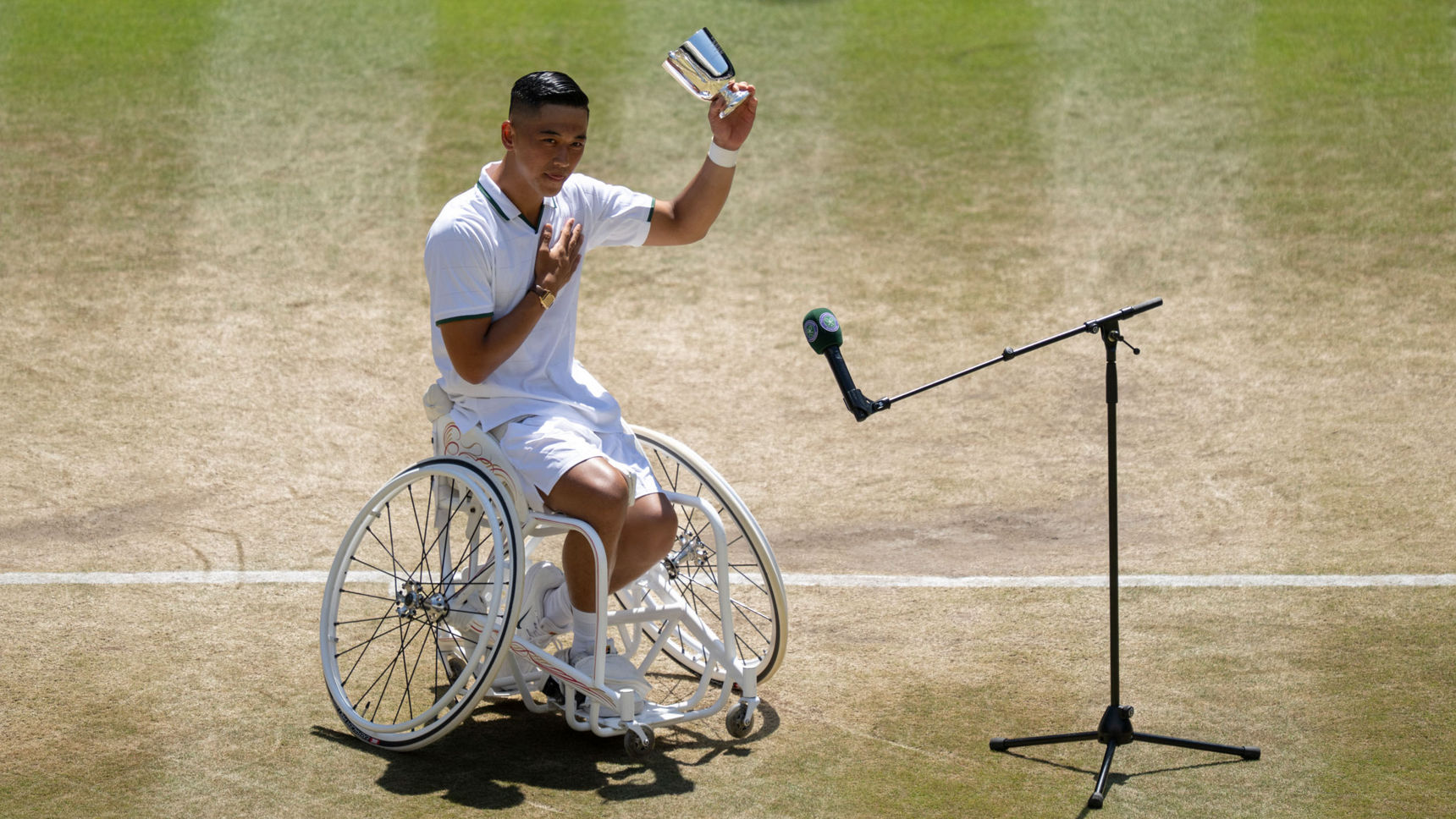 Oda retains singles crown as Vink claims fourth quad title - Wimbledon