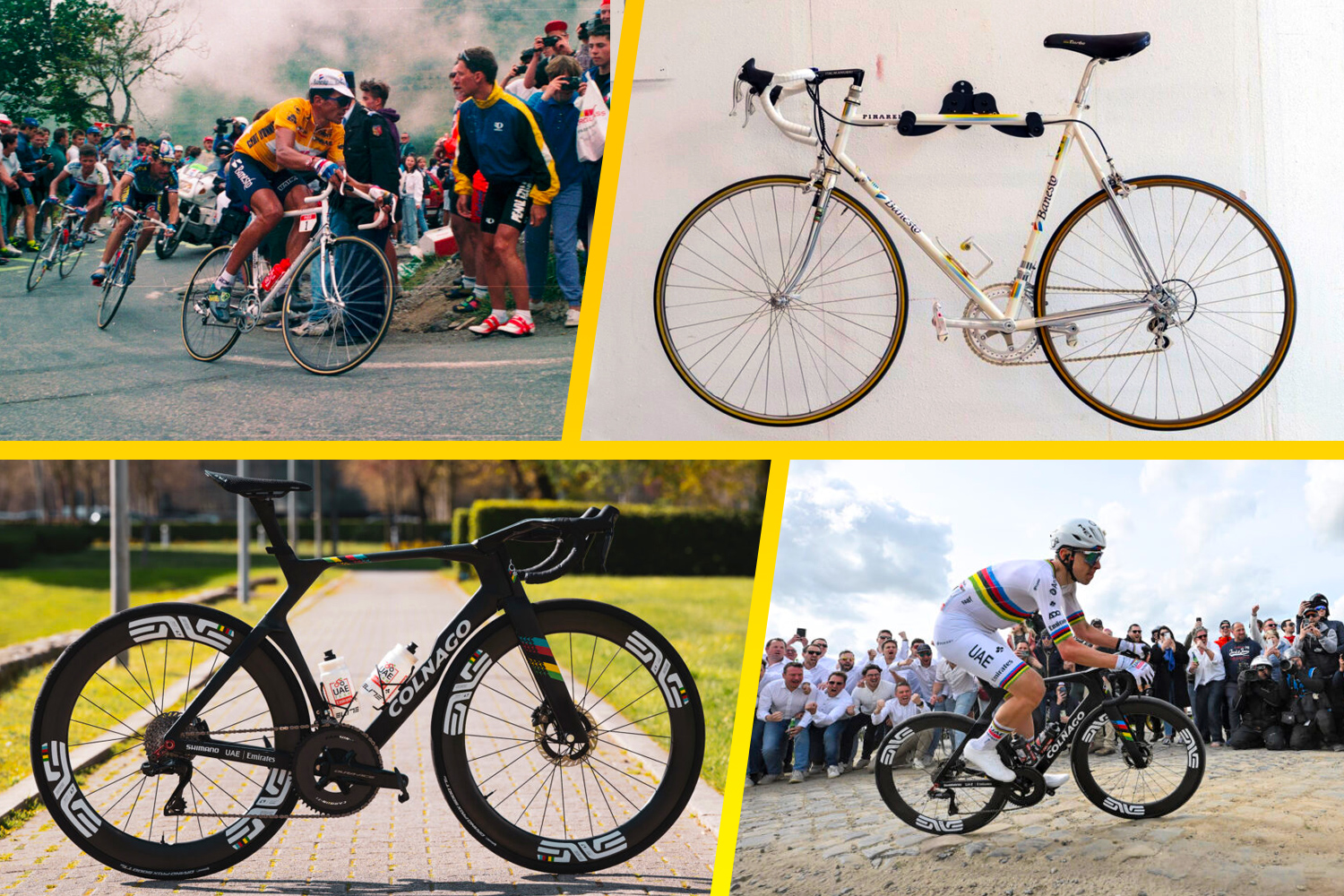 Tadej Pogačar’s Colnago Y1Rs vs Miguel Indurain’s 1994 Pinarello: How Tour-winning bikes have changed in 32 years - Cycling News | Bike Reviews