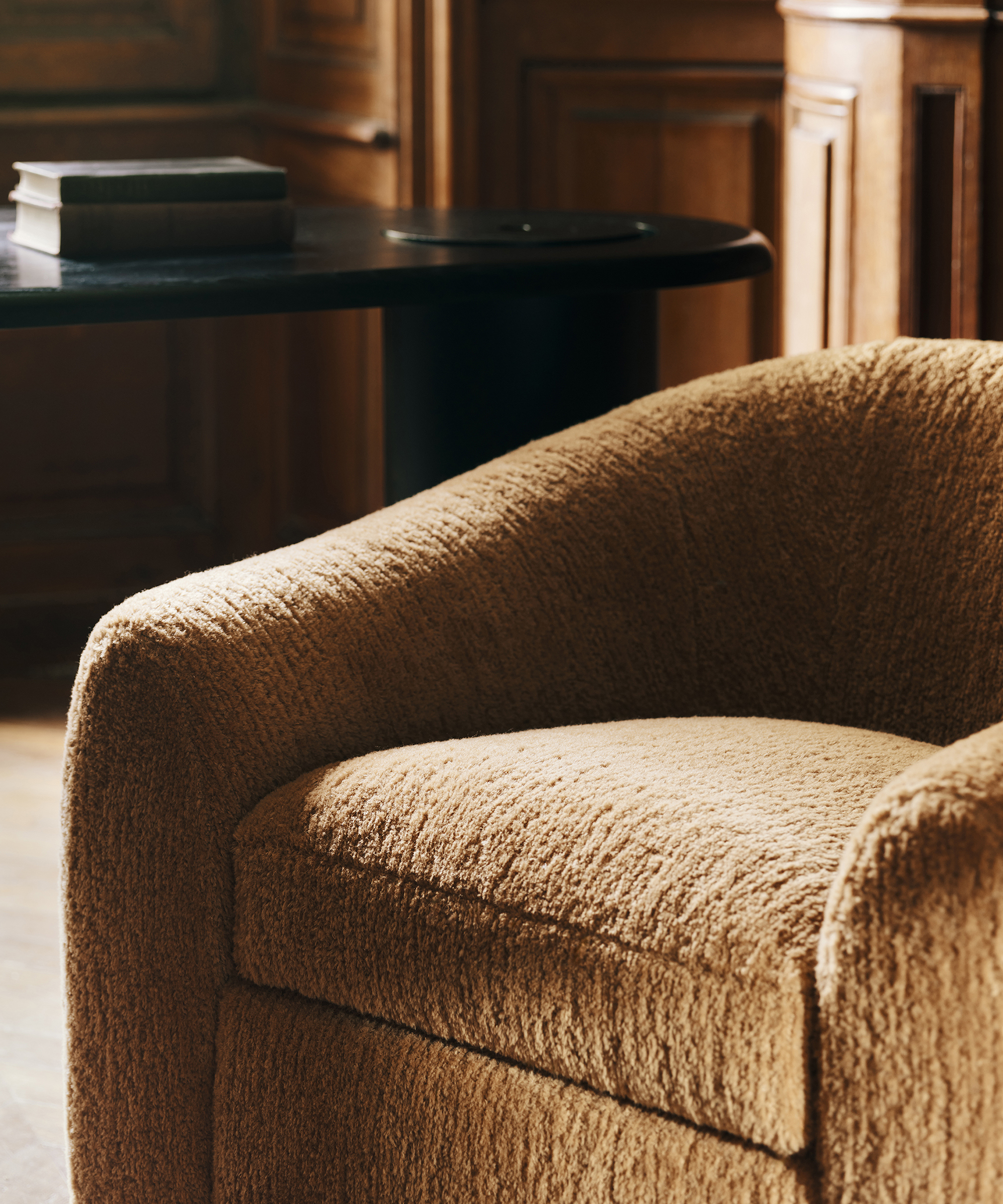 upholstered armchair