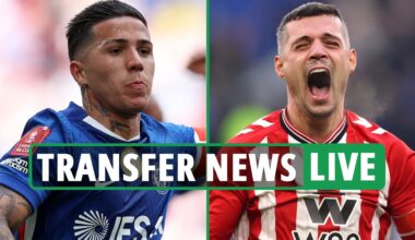 Transfer news LIVE: Chelsea 'dealt Xhaka BLOW', Real Madrid DENY Fernandez links, AC Milan 'target' Van Dijk