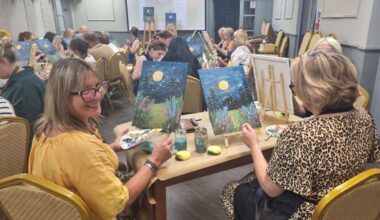 A change in artistic direction for Sip and Paint event in Stamford
