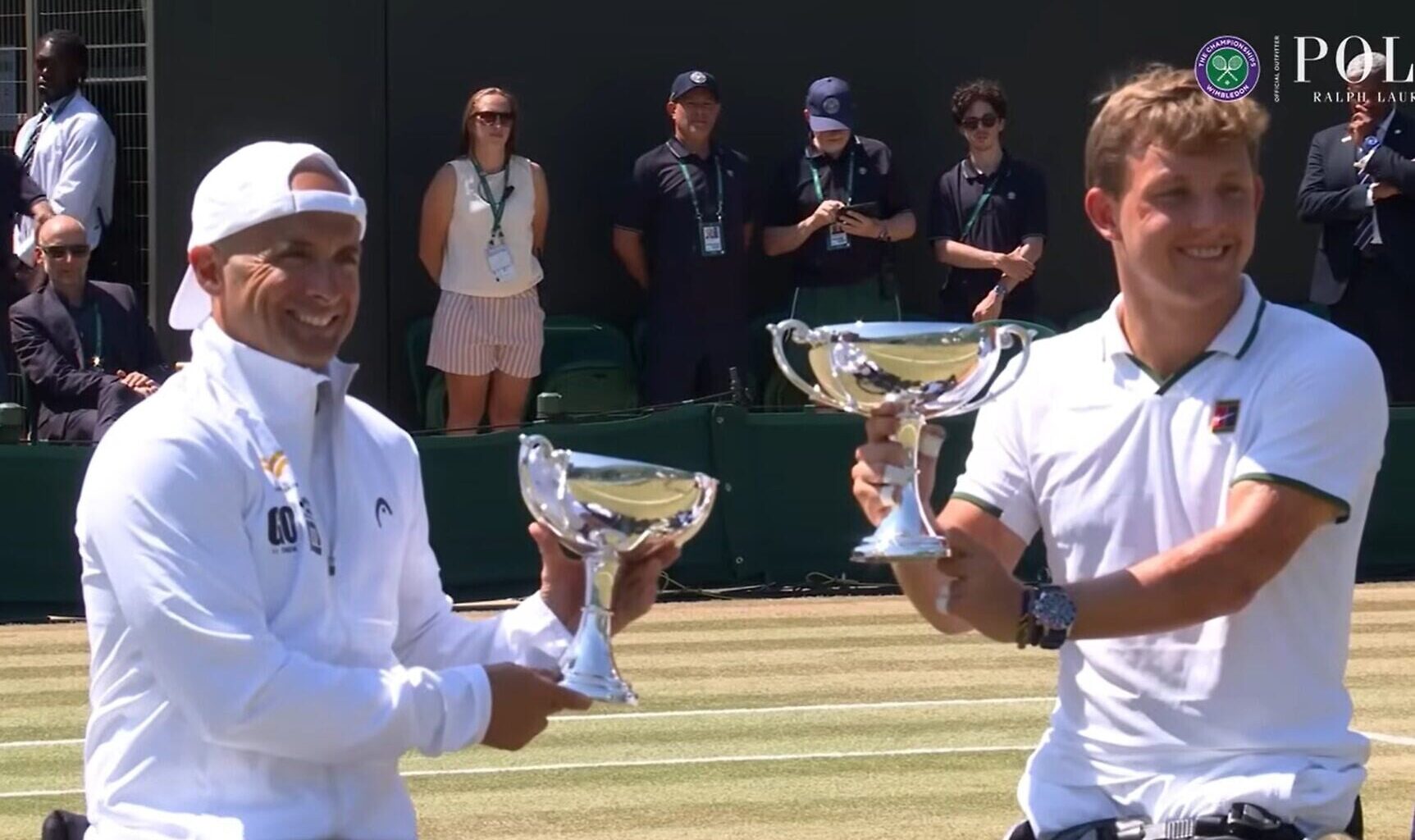 Israel's Guy Sasson wins Wimbledon wheelchair doubles for 2nd straight year
