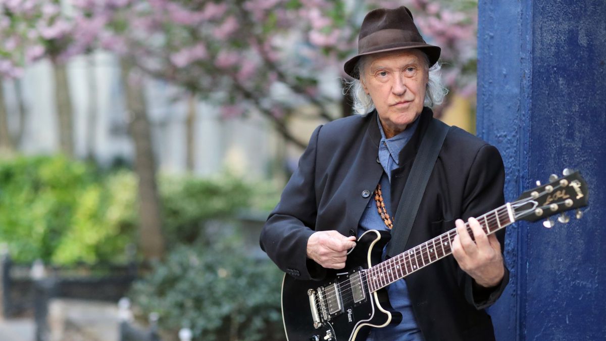 Musician Dave Davies appears in a portrait taken on April 17, 2023 in New York City
