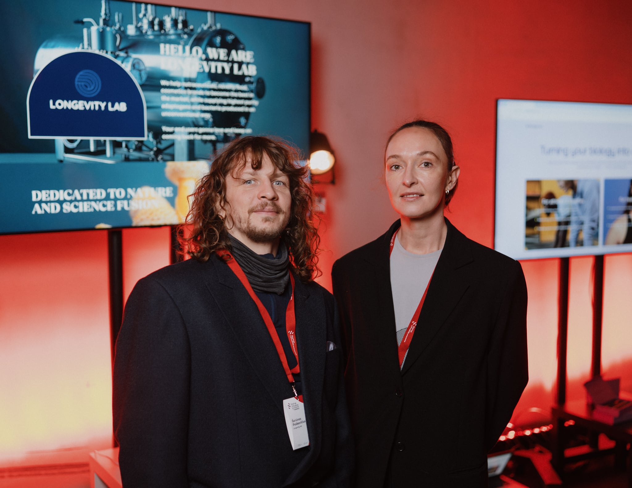 Business partners Dr. Sarunas Paskevicius and Erika Paulė