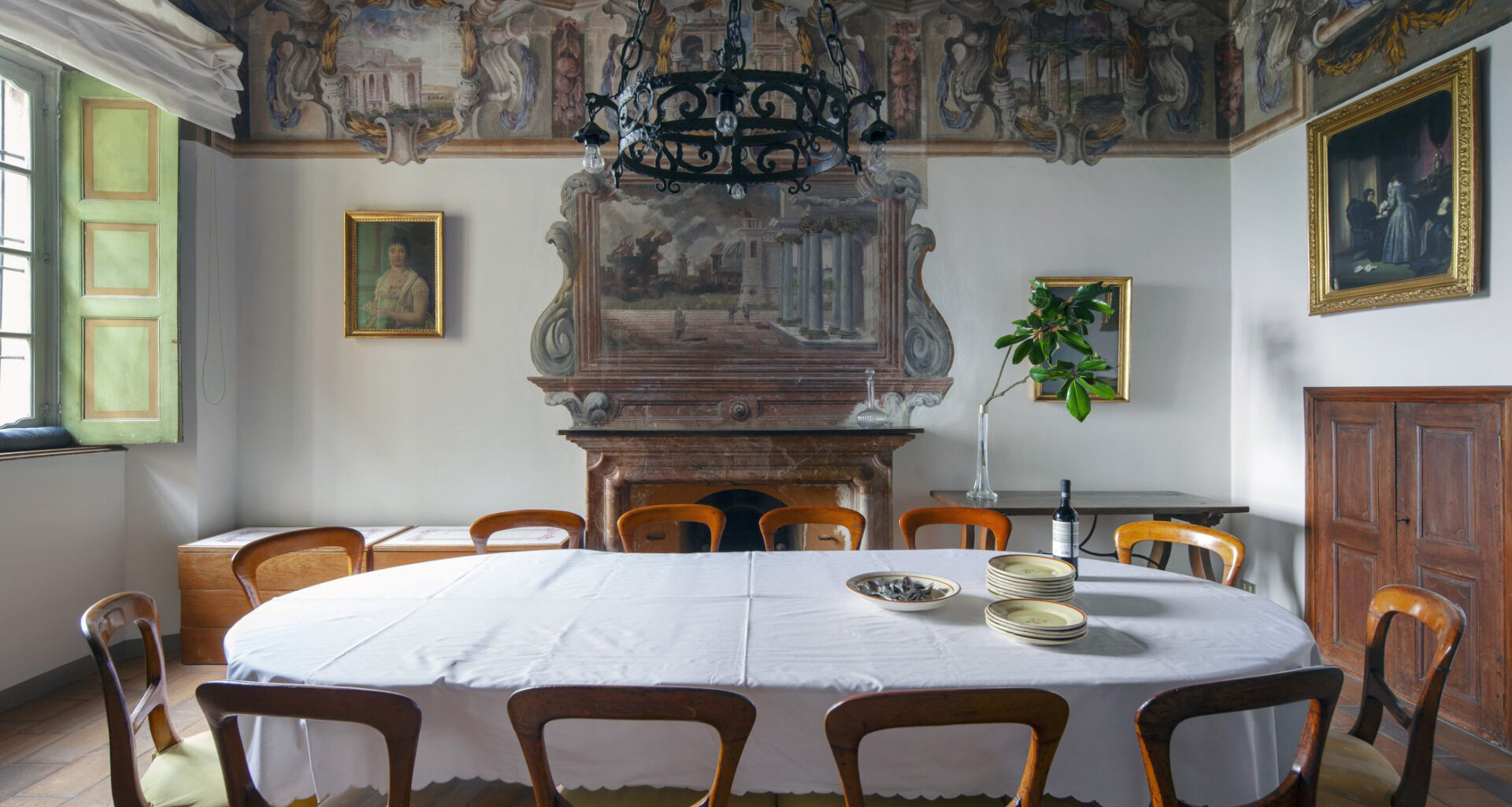 Original frescoes are the draw at this 16th-century villa in Lombardy