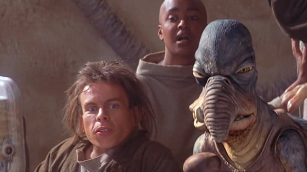 Weazel and Watto watching podrace