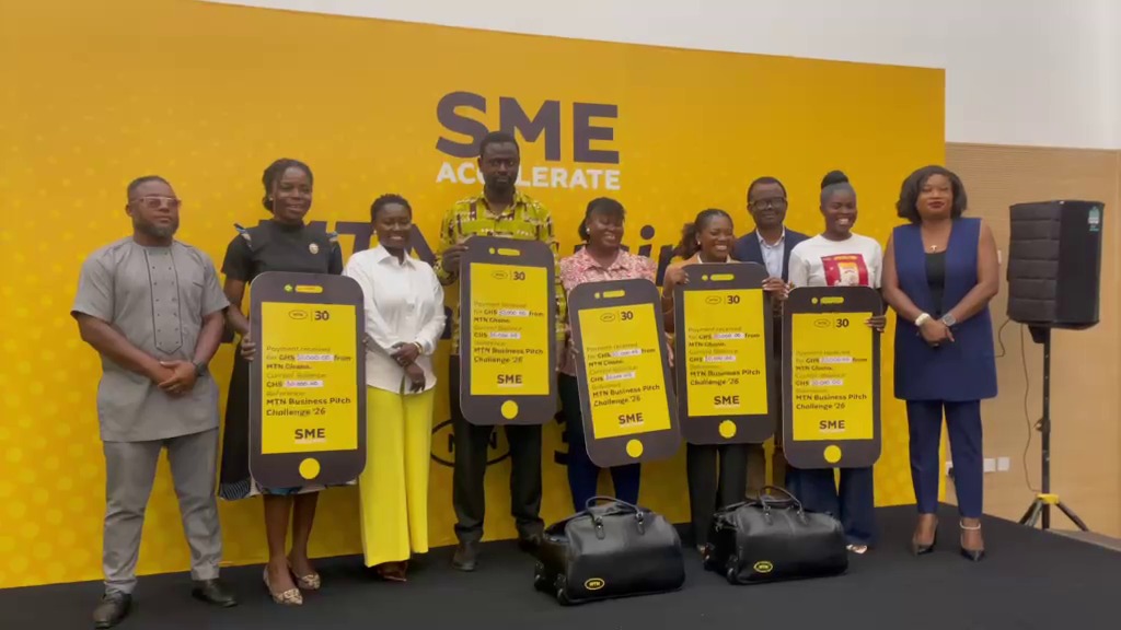 MTN empowers SMEs with GHS150K in grants through business pitch competition