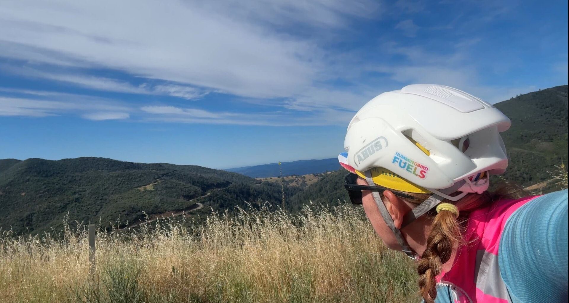 Lisa Charlebois looks out to the climbs
