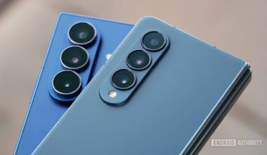 The rear camera systems on the Galaxy Z Fold 7 and Galaxy Z Fold 4.