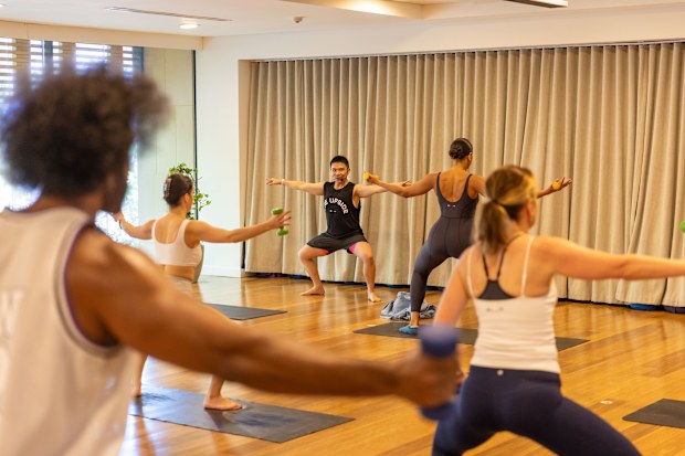 Simon Ngo teaching Yoga at Flow Athletics
