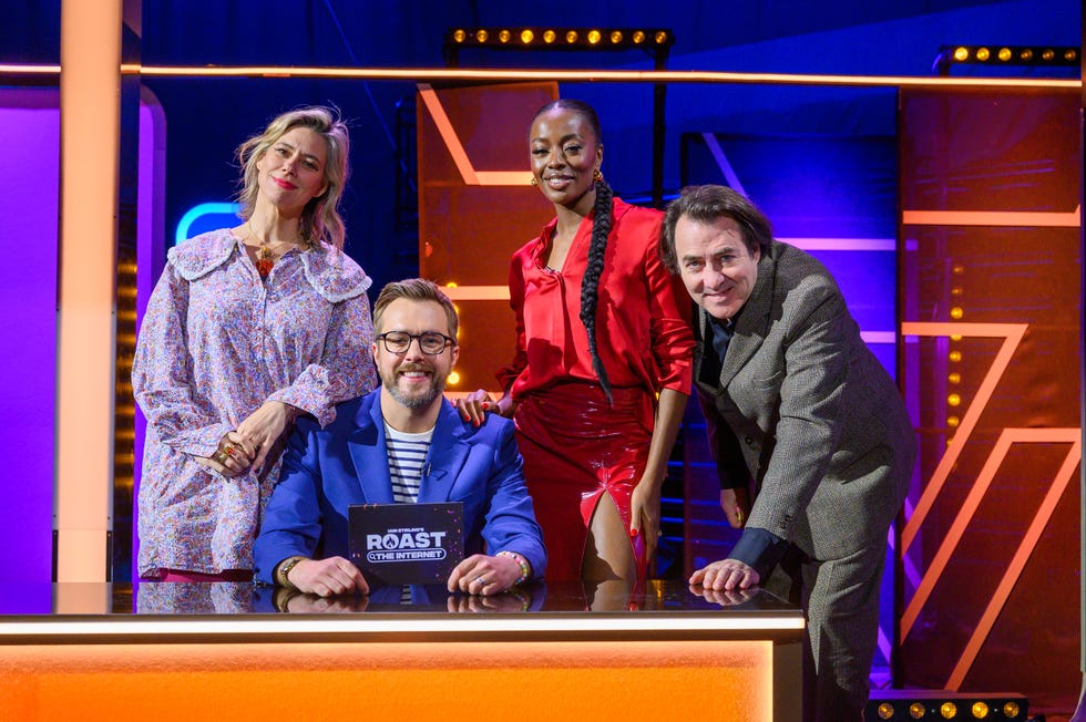 Jonathan Ross, AJ Odudu, Lou Sanders, Iain Stirling's Roast the Internet jonathan ross, aj odudu, lou sanders, iain stirling's roast the internet