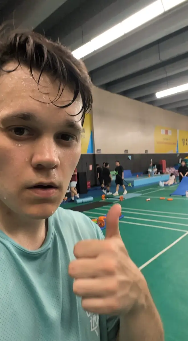 He had to do three workouts a day, six days a week. (André Helgesen)
